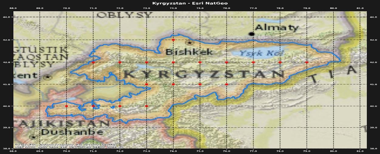 Kırgızistan Haritası